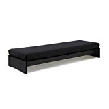 Conmoto Riva Lounge Sofa S 160cm, anthrazit schwarz Polyester inkl. Sitzkissen und Seitenelemente niedrig