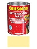 Consolan Wetterschutzfarbe 750 ml, Nordisch Gelb