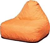 Consul Garden Sitzsack mit Rückenlehne, Orange, 93x93x74 cm