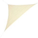 Corasol COR10RA5-SB Premium Sonnensegel 5 x 5 x 7 m, 90 Grad Dreieck, sandbeige