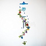 Creative Kristall Grape Windspiel Bell Garten Ornament Lucky Geschenk Yard Garden Living Aufhängen Decor Art blau