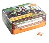 Cressbar® Starterkit orange - 3 Cressbar Kresseschalen mit 24 Cresspads aus Gartenkresse, Radieschen, Rucola, Senf