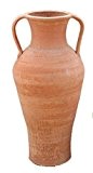 Cretan Terrakotta-Amphore, handgefertigt, mit Griffen, "Laina Ekklisia", Klein, medium cm, 35 cm x 22 cm