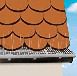 Dachrinnenschutz und Vogelabwehr Set für Dachrinnen, Dächer und Fensterbänke