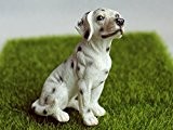 Dalmatiner aus Harz Haus&Outdoor&Garten Dekofigur Puppenhaus Puppenstube zubehör Haushund als Geschenk