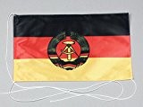 DDR Deutsche Demokratische Republik 15x25 cm Tischflagge in Profi - Qualität Tischfahne Autoflagge Bootsflagge Motorradflagge Mopedflagge