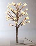 deetjen & meyer Design Licht Objekt LED Baum, schwarz oder weiß, 32 Led`s, Innen & Außen, indirektes Licht, Blüten (weiß)