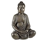 Dehner Buddhafigur aus Polyresin - sitzend, ca. 50 x 32 x 26 cm, Kunststoff