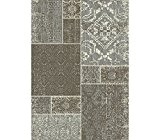 Dehner Outdoor Teppich Vintage, ca. 230 x 160 cm, Polypropylen, grau/braun/weiß