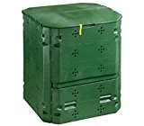 Dehner Thermo Komposter 420 Liter, ca. 84 x 74 x 74 cm, Kunststoff, grün
