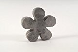 Deko-Blüte Zement grau ca. 17 x 4 x 16 cm, Blume, Garten