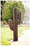 Deko-Kaktus aus Metall in Rostoptik