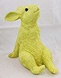 Dekofigur Hase in Hellgrün bunte Tier Figuren für Haus und Garten Ostern Sternengucker