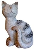 Dekofigur Katze Lucy Gartenfigur Dekoration Tier Skulptur Wohnung Garten