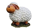 Dekofigur Schaf Oli braun natur bunte Schafe Tier Figuren für Haus und Garten