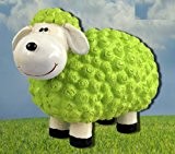 Dekofigur Schaf Susanne in grün bunte Schafe Tier Figuren für Haus und Garten