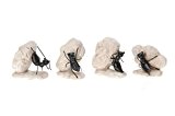 Dekofiguren Ameisen 4er Set
