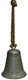 Dekoglocke Zink Glocke grau brüniert Zierglocke Höhe 17 cm