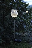 Dekorative hochwertige XL - LED SOLAR Gartenstab / Wegeleuchte / Gartenleuchte / Pathlight aus einem Metallstab und einer beleuchteten Acryl-Kugel ...