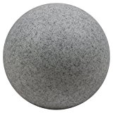 Dekorative Leuchtkugel / Lichtball granit mit 300 mm Durchmesser für den Innen- und Außenbereich - hergestellt aus robustem Kunststoff - ...