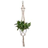 Demiawaking Betriebsaufhänger Makramee Pflanze Aufhänger Blumentöpfe Seil für Indoor Outdoor Garten Dekoration (Blumentopf ist nicht enthalten) (MS05)