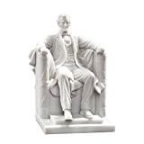 Design Toscano Abraham Lincoln Memorial, Figur aus kunstharzgebundenem Marmor