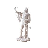 Design Toscano Apollo, Klassische griechische Götterstatue aus Marmor-Kunstharz