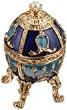 Design Toscano Die Puschkin-Sammlung: Emailliertes Ei im Faberge-Stil Natalia