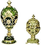 Design Toscano Eier im Faberge-Stil Petroika Collection (Set beinhaltet: Elena und Larissa)