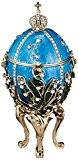 Design Toscano Emailliertes Sammler-Ei im Faberge-Stil Zarin Valentina