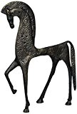 Design Toscano Griechisches Spartaner-Pferd aus Schmiedeeisen