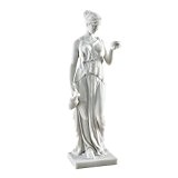 Design Toscano Hebe, Göttin der Jugend, Figur aus kunstharzgebundenem Marmor