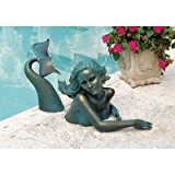 Design Toscano Meara, die Meerjungfrau, Skulpturale Gartenschwimmfigur