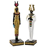 Design Toscano Osiris und Hathor, Gottheiten des alten Ägyptens, Figuren