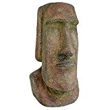 Design Toscano Osterinsel-Monolith Ahu Akivi Moai: mittel, grau, 20,5 x 21,5 x 42 cm, JQ7634