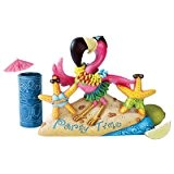 Design Toscano Party Time, Pinke Flamingofigur