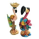 Design Toscano Pinker Flamingo, Gartenfiguren: Luau Larry und Flamingo Frank