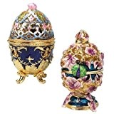 Design Toscano Sammlerobjekt Eier im Faberge-Stil Der königliche Garten, Set