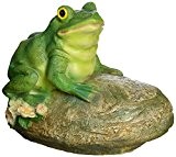Design Toscano Thurston, der Frosch, Kröte aus Stein, sitzend, Gartenfigur