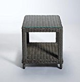 Destiny Loungetisch Merano Tisch Polyrattan Beistelltisch Kaffeetisch 50 x 46 cm