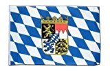 Deutschland Bayern mit Wappen Flagge, bayerische Fahne 30 x 45 cm, MaxFlags®