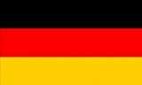 Deutschland-Fahne, 45 x 30 cm, 100 % Polyester, zum Herstellen von Flaggen, Bannern, für Feste und Party-Dekorationen, mit Einschub für Flaggenmast