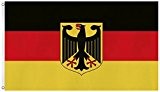 Deutschland Fahne/Flagge mit mit Adler 90 x 150 cm