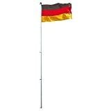Deutschlandfahne mit Alumast 4 Meter