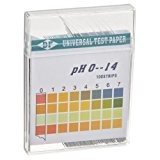 DF Spezialpapier Wasser pH-Teststreifen 0-14 Wide Range - High Range Duell Pad Säure Alkaline Teststreifen - 100