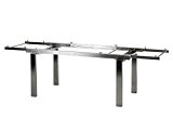 Diamond Garden Tischgestell Edelstahl Neapel XL für DiGaCompact Tischplatten Abmessungen: 230/270/310 x 100 x 76,5 cm Höhe der Tischplatte: 13mm ...