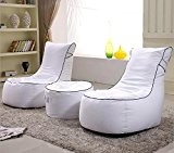 Die komfortablen und eleganten Sitzsack lässig faul waschbar Tuch kreativ hohe elastische Plüschwohnzimmermöbel , white