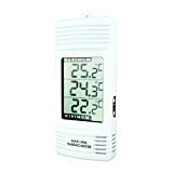 Digital LCD Display Max/Min Thermometer mit interner Temperatur-Sensor - Weiß