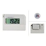 Digital Thermometer - mini - weiß und Uni Analog Thermometer Kombi Set
