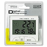 Digitales Thermo-Hygrometer, Multifunktions-LCD-Uhr Thermometer-Hygrometer Digitales Wetterstation mit Hygrometer Thermometer Indoor